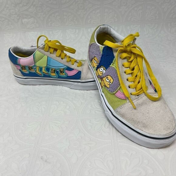 Vans x The Simpsons Multicolor Old Skool Bouvier Sisters Sneaker Men 6 Woman 7.5 main image 7